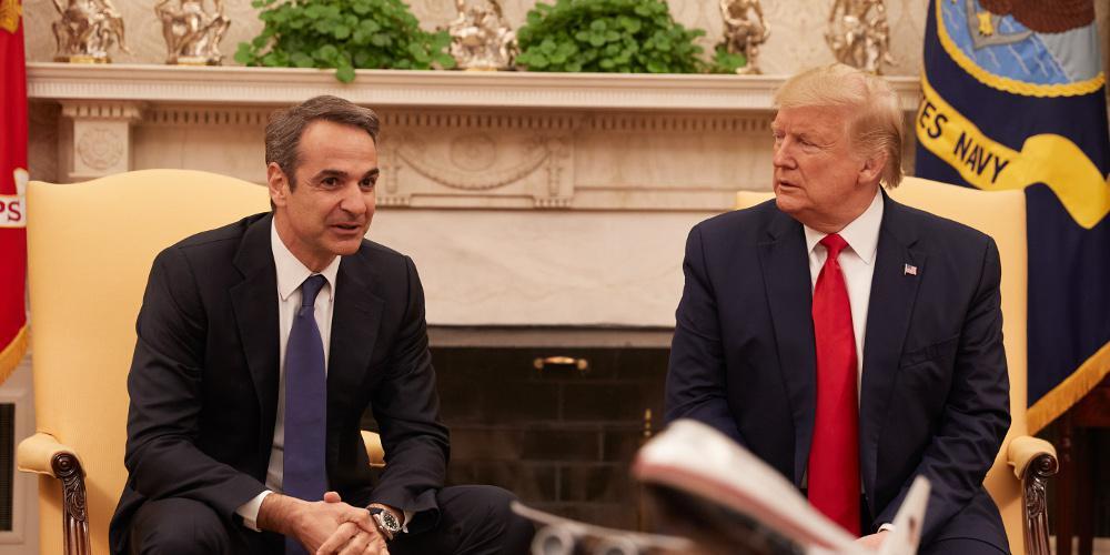 Mitsotakis Trump Oval