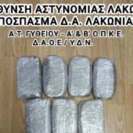 Από το ειδική ομάδα της Διεύθυνσης Αστυνομίας Λακωνίας συνελήφθη 46χρονος για ναρκωτικά